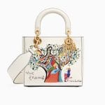 Dior Off-White Vive l'Amour Print Lady Dior Bag