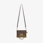 Givenchy Amber/Gray Python/Leather GV3 Mini Flap Bag