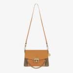 Givenchy Amber/Putty Leather/Suede GV3 Small Flap Bag