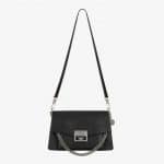 Givenchy Black Leather GV3 Small Flap Bag