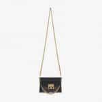 Givenchy Black/Gray Leather/Suede GV3 Nano Flap Bag