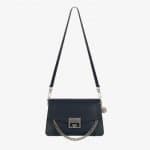 Givenchy Dark Blue Leather GV3 Small Flap Bag