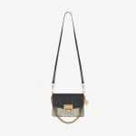 Givenchy White/Black Python/Leather GV3 Mini Flap Bag