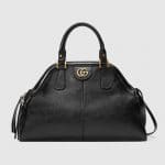 Gucci Black RE(BELLE) Medium Top Handle Tote Bag