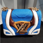 Louis Vuitton Blue Fabric/Leather Twist Bag - Fall 2018