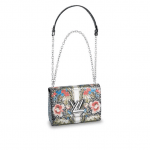 Louis Vuitton Multicolor Floral Print Twist MM Bag