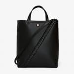 Proenza Schouler Black Mini Grain Hex Tote Bag