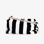 Proenza Schouler Black/Ecru Patchwork Asymmetrical Frame Clutch Bag