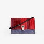 Proenza Schouler Red/Blue Woven Small Lunch Bag