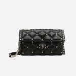 Valentino Black Candystud Shoulder Bag