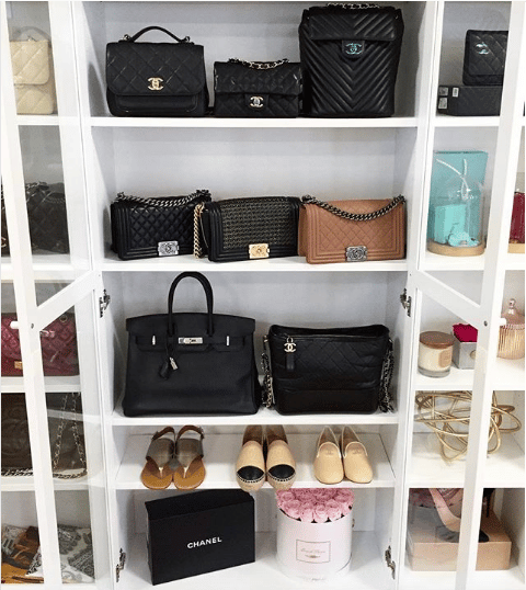 bag collection closet