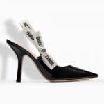 Dior Black Patent J'adior Slingback High-Heeled Pumps