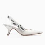 Dior White Patent J'adior Slingback Pumps