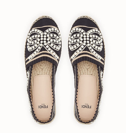 Fendi Black Yarn Espadrilles