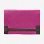 Hermes Magnolia/Havane Multiplis Hermes Clutch Bag