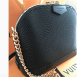 Louis Vuitton Noir Epi Mini Alma Chain Bag 2