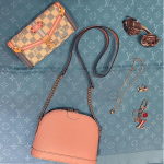 Louis Vuitton Rose Ballerine Epi Mini Alma Chain Bag