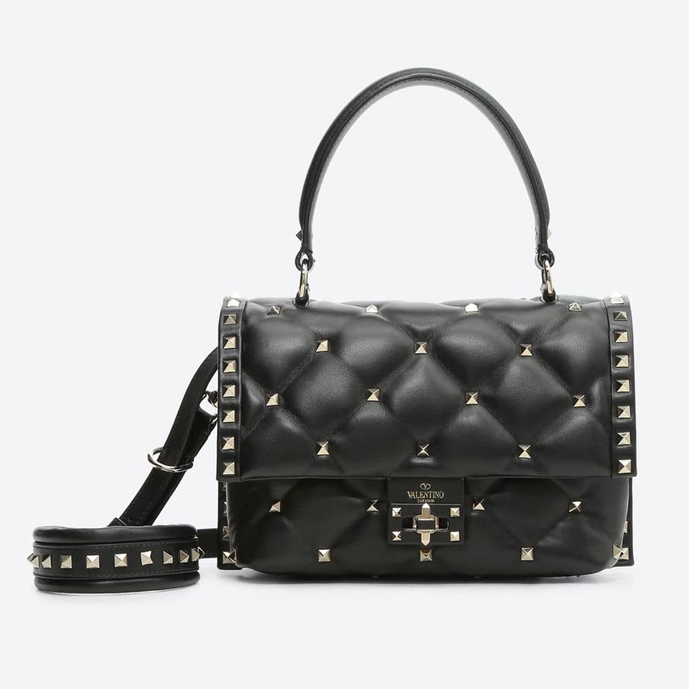 Valentino Red Candystud Top Handle Medium Bag – The Closet