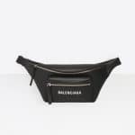 Balenciaga Black Everyday Logo Belt Pack Bag