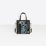 Balenciaga Black Graffiti Bazar Shopper XXS Bag