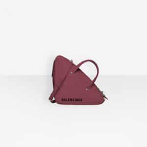 Balenciaga Rouge Grenat Triangle Duffle S Bag