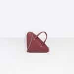 Balenciaga Rouge Grenat Triangle Duffle XS Chain Bag
