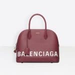 Balenciaga Rouge Grenat Ville Top Handle M Bag