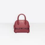 Balenciaga Rouge Grenat Ville Top Handle XXS Bag