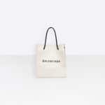 Balenciaga White/Black Shopping Tote XXS Bag