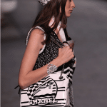 Chanel White/Black Printed Shoulder Bag - Cruise 2019