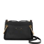 Chloe Black Leather/Suede Roy Mini Shoulder Bag