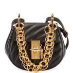 Chloe Black Quilted Drew Bijou Nano Bag