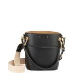 Chloe Black Smooth Calf Roy Mini Bucket Bag