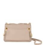 Chloe Gray Leather/Suede Roy Mini Shoulder Bag