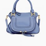 Chloe Light Blue Marcie Top Handle Bag