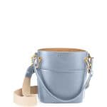 Chloe Light Blue Smooth Calf Roy Mini Bucket Bag