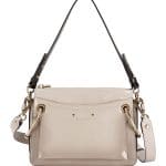 Chloe Light Gray Glossy Roy Small Bag