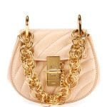 Chloe Pearl Quilted Drew Bijou Nano Bag