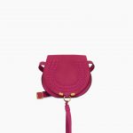 Chloe Pink Marcie with Tassel Mini Saddle Bag