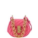 Chloe Pink Quilted Drew Bijou Nano Bag