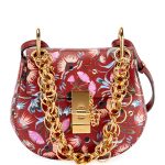 Chloe Plum Artistic Print Drew Bijou Mini Shoulder Bag