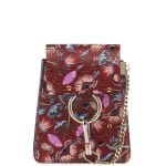 Chloe Plum Artistic Print Faye Bracelet Bag