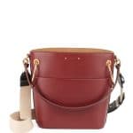 Chloe Red Smooth Calf Roy Small Bucket Bag