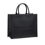 Dior Black Embossed Book Tote Bag