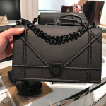 Dior Black on Black Studded Diorama Flap Bag 3