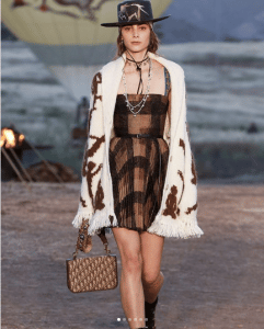 Dior Brown/Beige Oblique Shoulder Bag - Cruise 2019