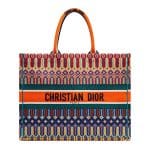 Dior Multicolored Embroidered Book Tote Bag