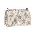 Dior Off-White Clover Embroidered Diorama Bag