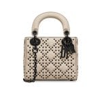 Dior Off-White Studded Mini Lady Dior Bag