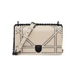 Dior Off-White Studded Small Diorama Bag